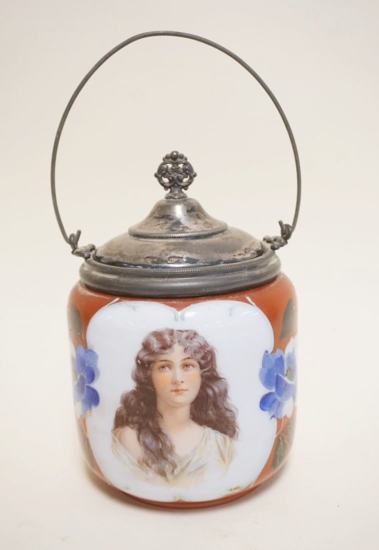 ANTIQUE VICTORIAN BISCUIT JAR (1 of 2)
