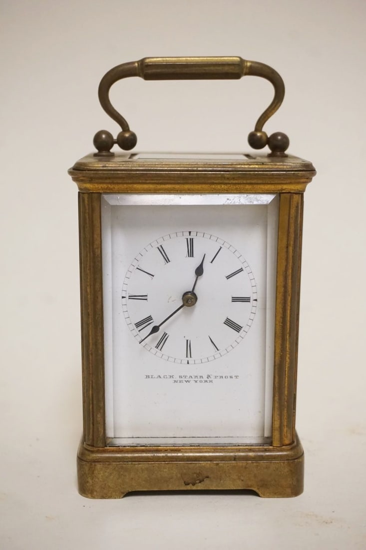 BLACK STARR & FROST CARRIAGE CLOCK (1 of 5)