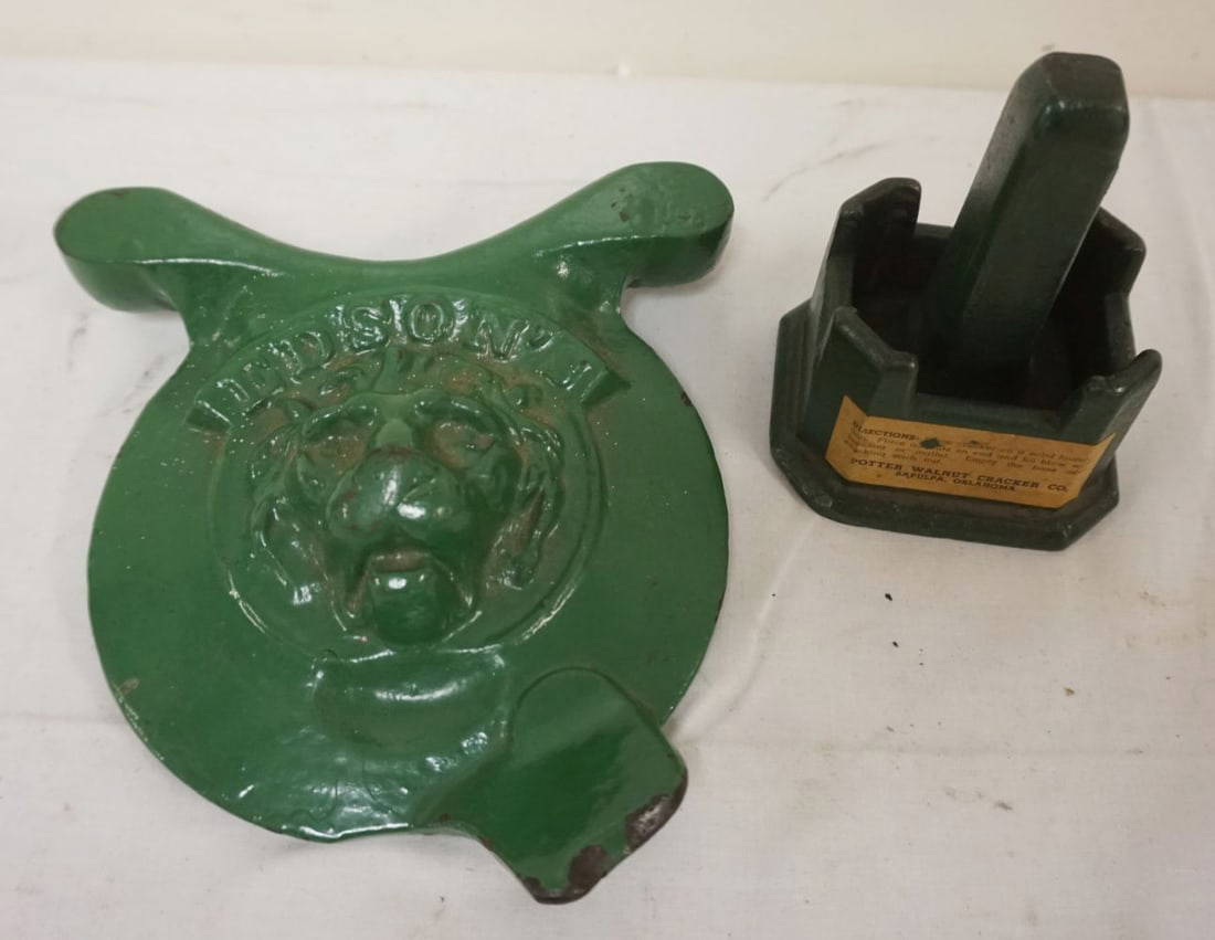 Cast Iron *potter* Walnut Cracker, Etc Auction