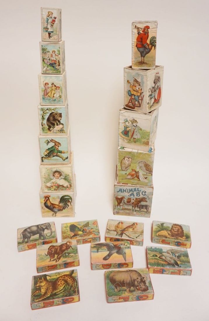ANTIQUE VICTORIAN CHILDRENS BLOCKS (1 of 6)