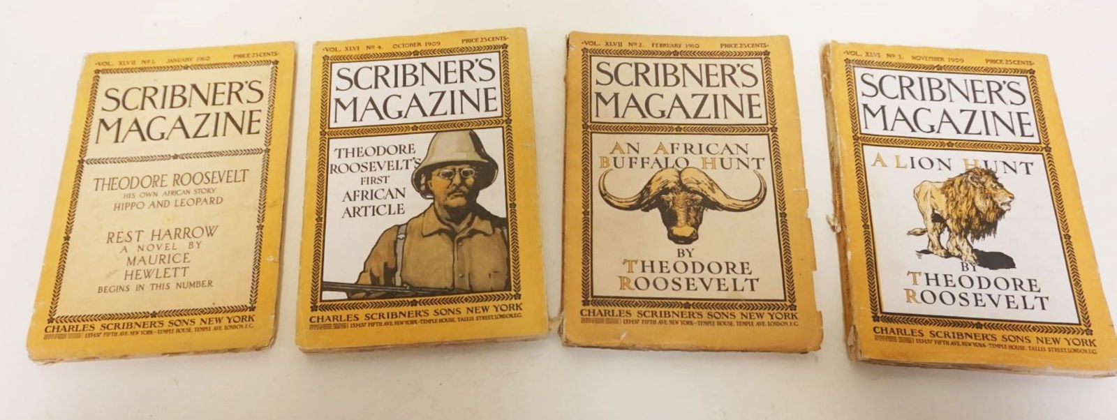 THEODORE ROOSEVELT 4 SCRIBNER'S MAGAZINES (1 of 5)