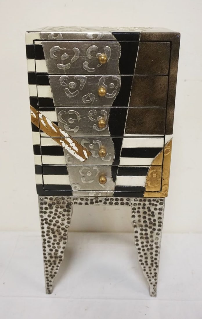 CONTEMPORARY MODERN ARTS STYLE MINIATURE CHEST (1 of 3)