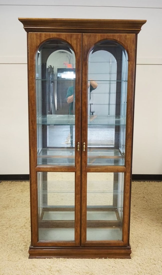 WALNUT CRYSTAL CABINET (1 of 2)