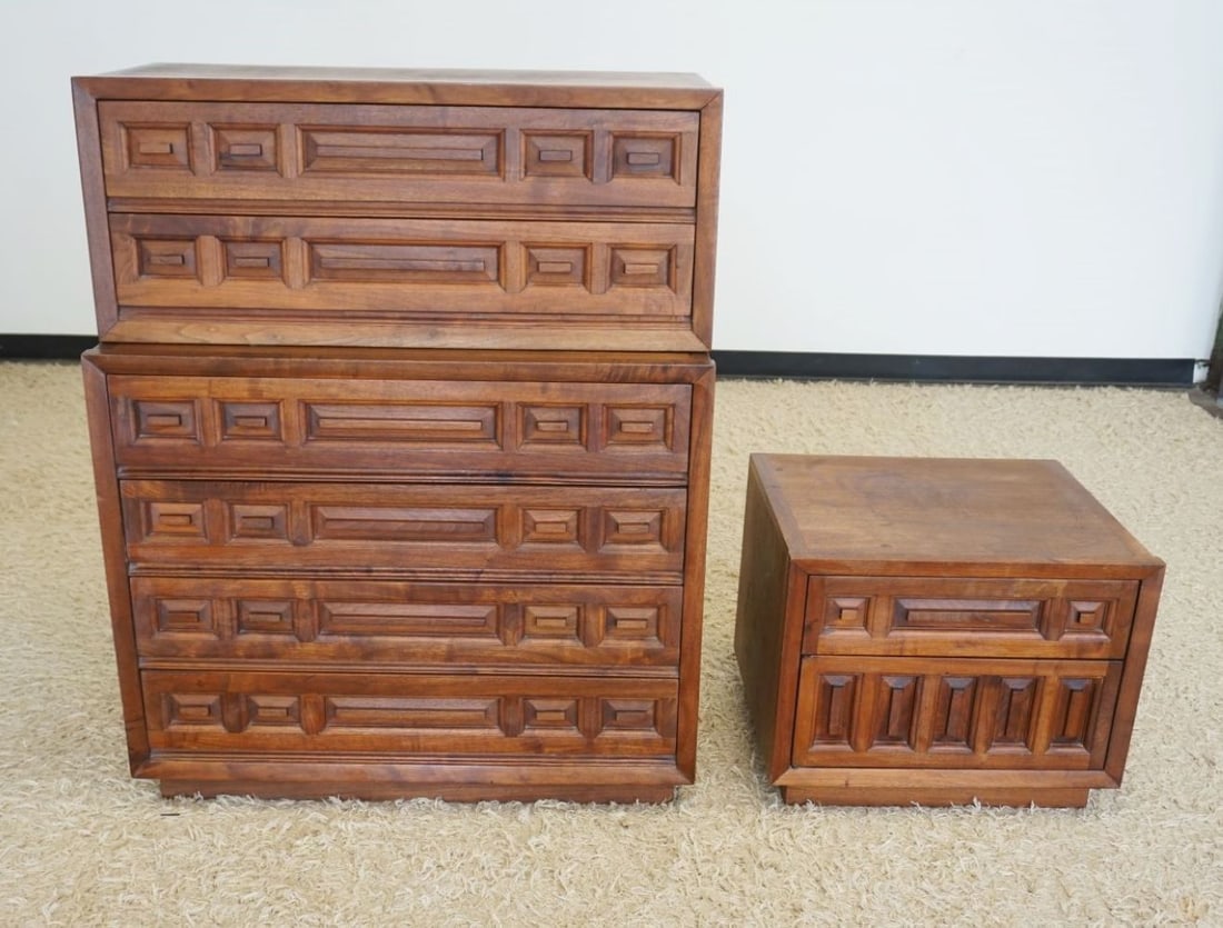 MID CENTURY MODERN CHEST AND STAND (1 of 3)