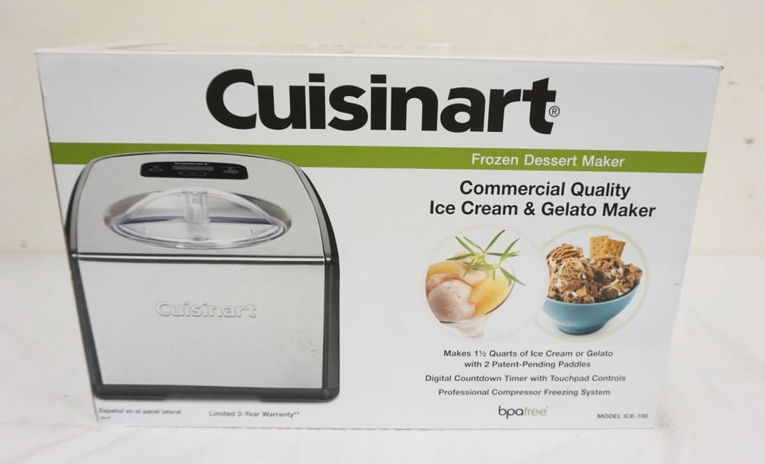 CUISINART COMERCIAL QUALITY ICE CREAM MAKER (1 of 2)