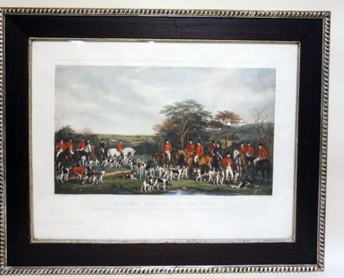 SIR RICHARD SUTTON AND THE QUORN HOUNDS ENGRAVING (1 of 3)