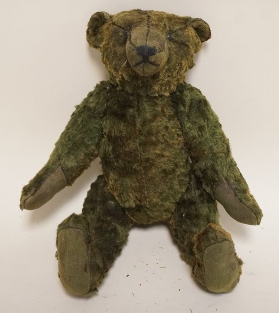 ANTIQUE MOHAIR JOINTED TEDDY BEAR (1 of 4)