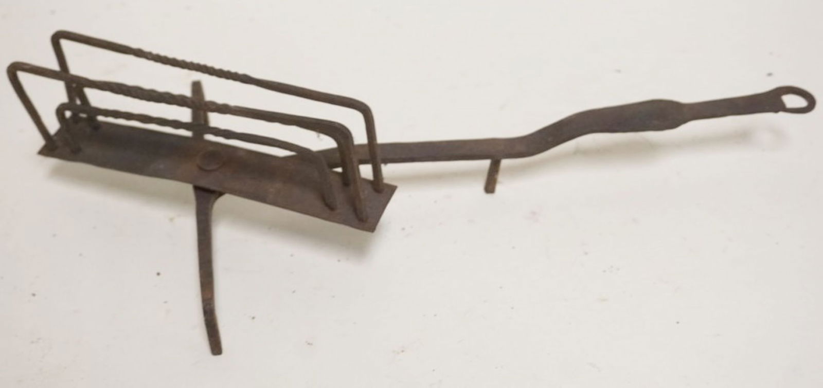 PRIMITIVE HAND FORGED METAL ROTATING TOASTER (1 of 2)