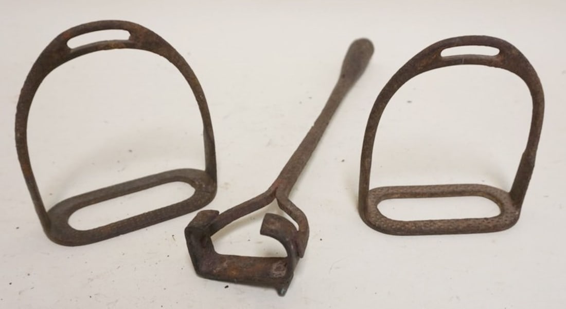 STIRRUPS AND BRANDING IRON: STIRRUPS AND BRANDING IRON