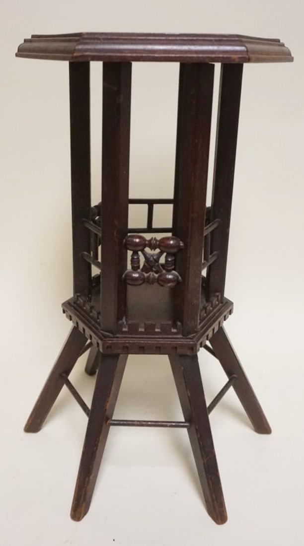 MINIATURE VICTORIAN TABLE TOP PEDESTAL (1 of 2)