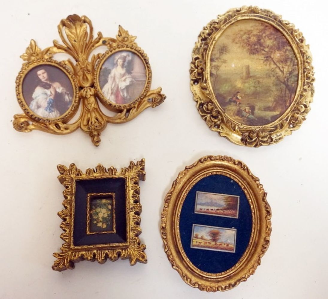 ASSORTMENT GILT FINSH FRAMED PRINTS AND PORTRAITS (1 of 4)