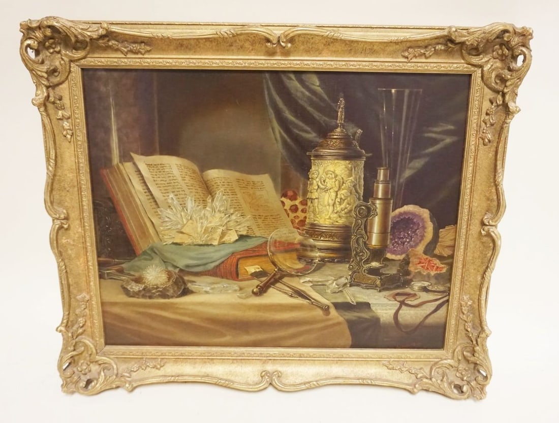 OIL PAINTING ON BOARD, DESK TOP (1 of 6)