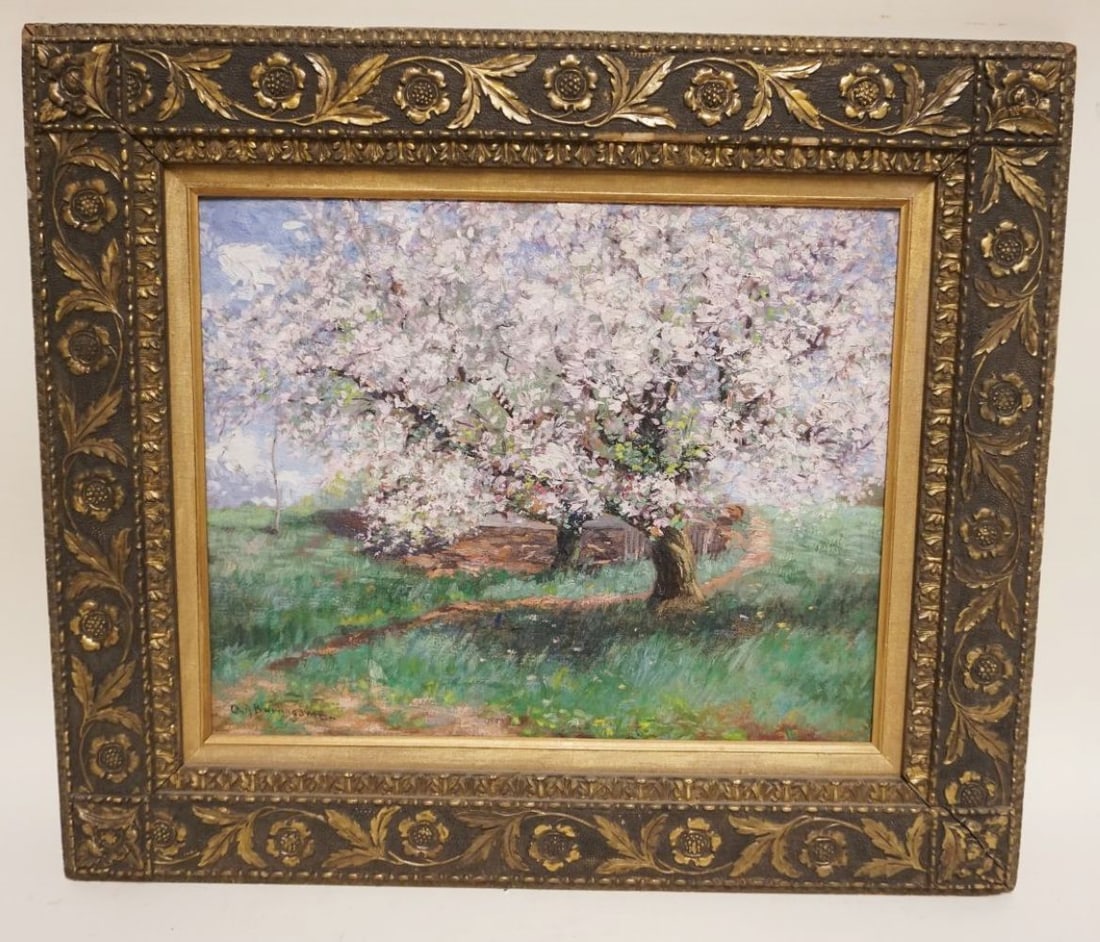 CHARLES ALBERT BURLINGAME OIL PAINTING ON CANVAS (1 of 4)