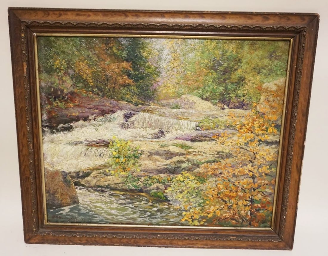 CHARLES ALBERT BURLINGAME OIL PAINTING ON CANVAS (1 of 6)