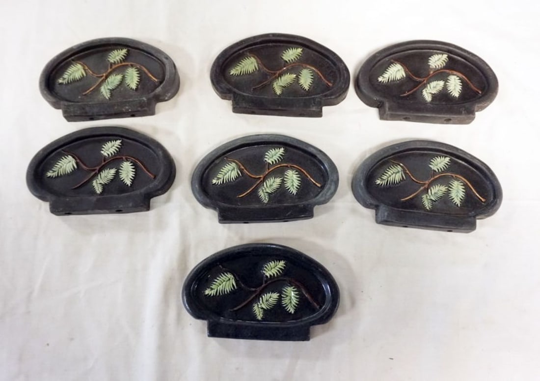 NATALIE SURVING ARCHITECTURAL TILES: NATALIE SURVING ARCHITECTURAL TILES, SURVING STUDIOS, EACH APPROXIMATELY 6 1/2 IN X 4 IN