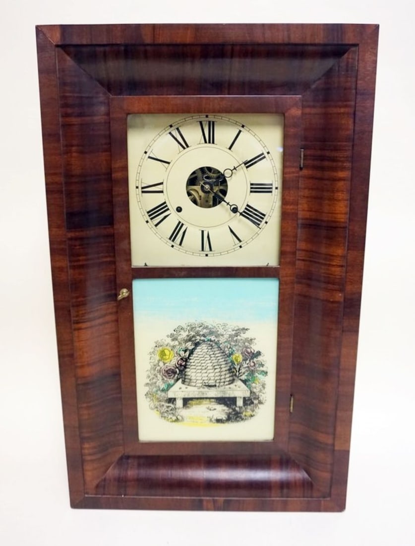 ANTIQUE SHELF OGEE CLOCK (1 of 3)