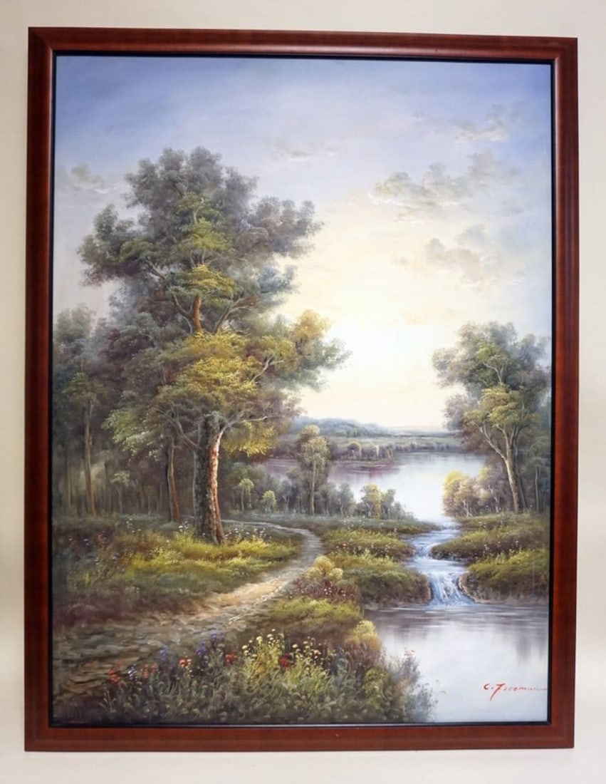 CONTEMPORARY ARTIST SIGNED OIL PAINTING (1 of 3)