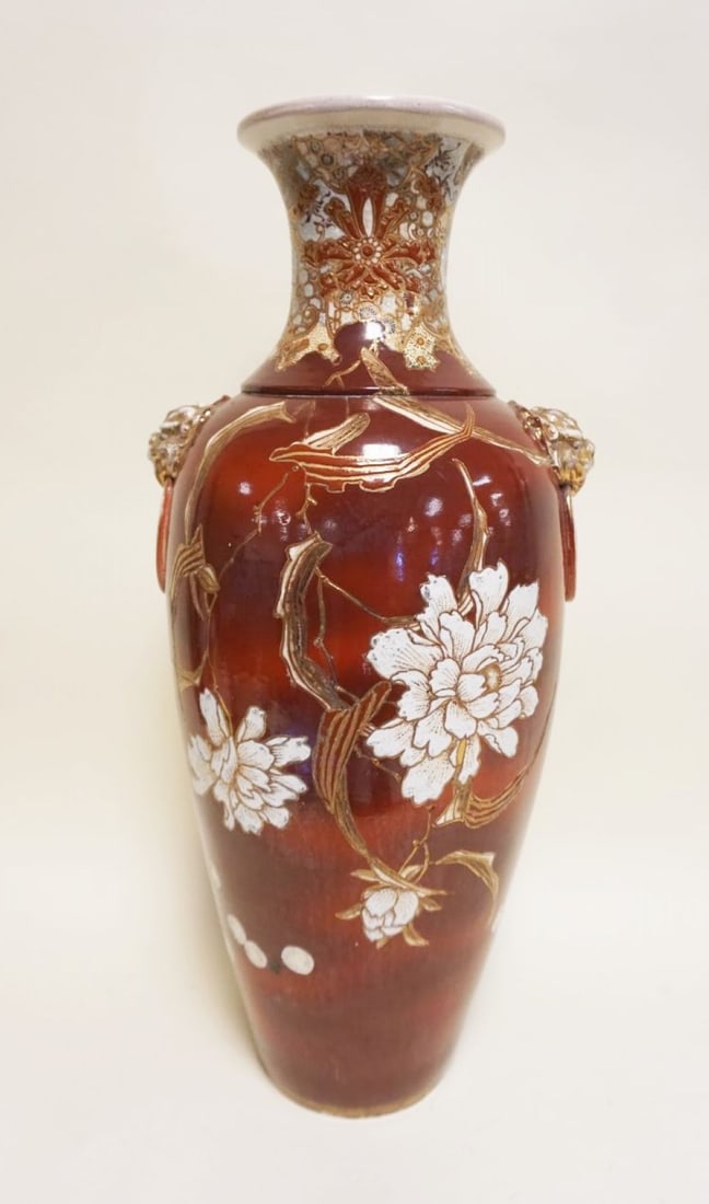 LARGE SATSUMA VASE (1 of 8)
