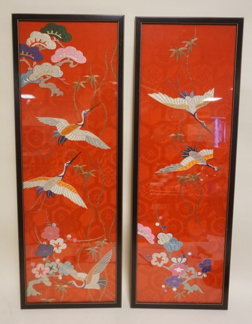 ASIAN SILK EMBROIDERED TEXTILES (1 of 3)