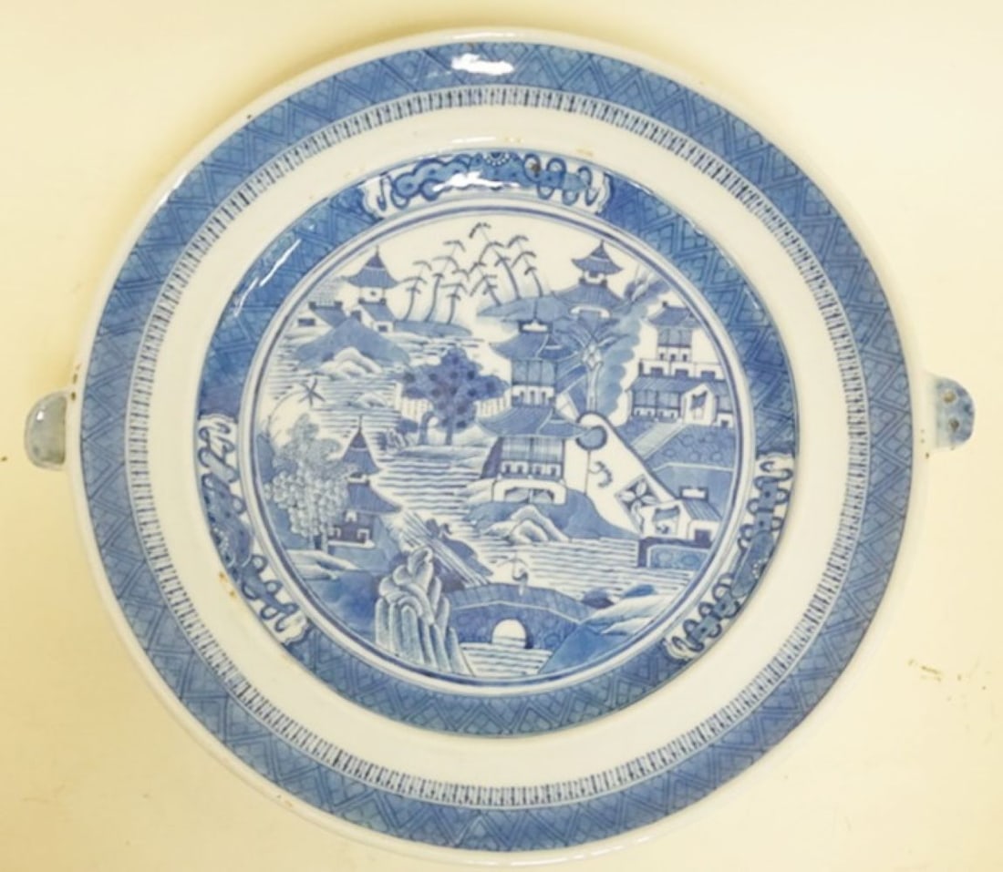 CHINESE CANTON PORCELAIN WARMING DISH (1 of 5)