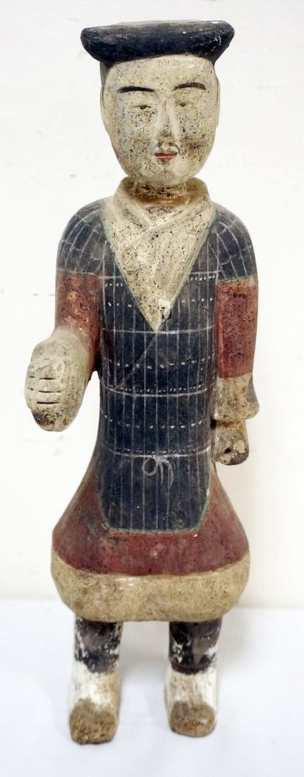 CHINESE POLYCHROME DECORATED FIGURE (1 of 5)