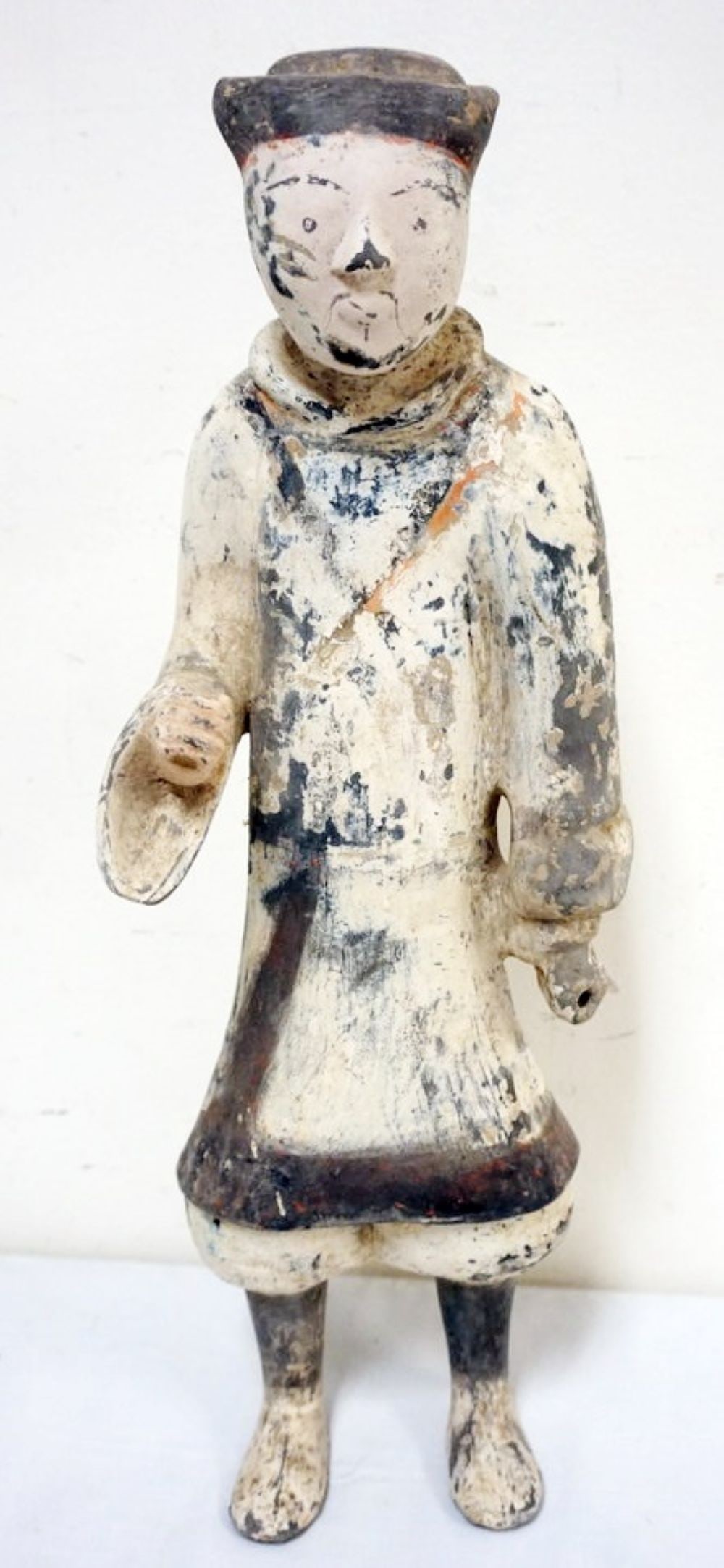 CHINESE POLYCHROME DECORATED FIGURE (1 of 4)