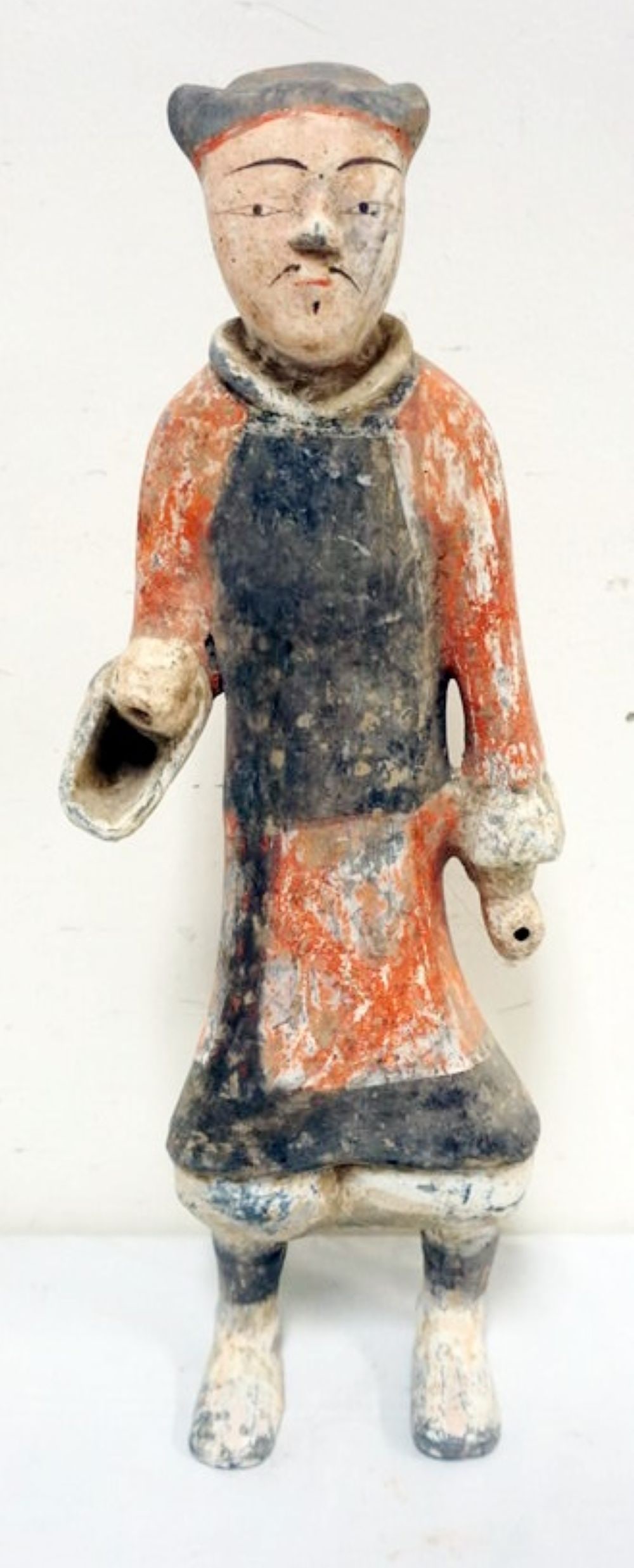 CHINESE POLYCHROME DECORATED FIGURE (1 of 7)