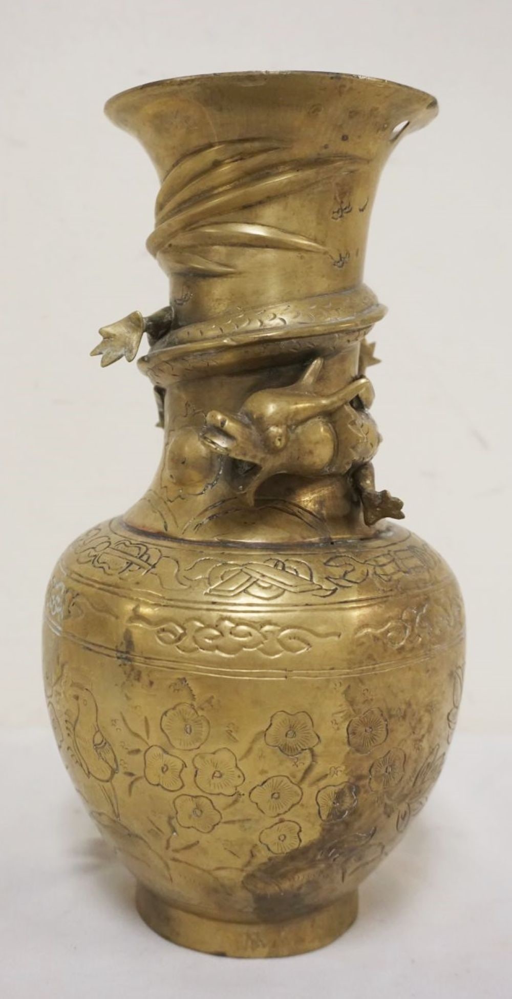 ASIAN BRASS VASE (1 of 5)