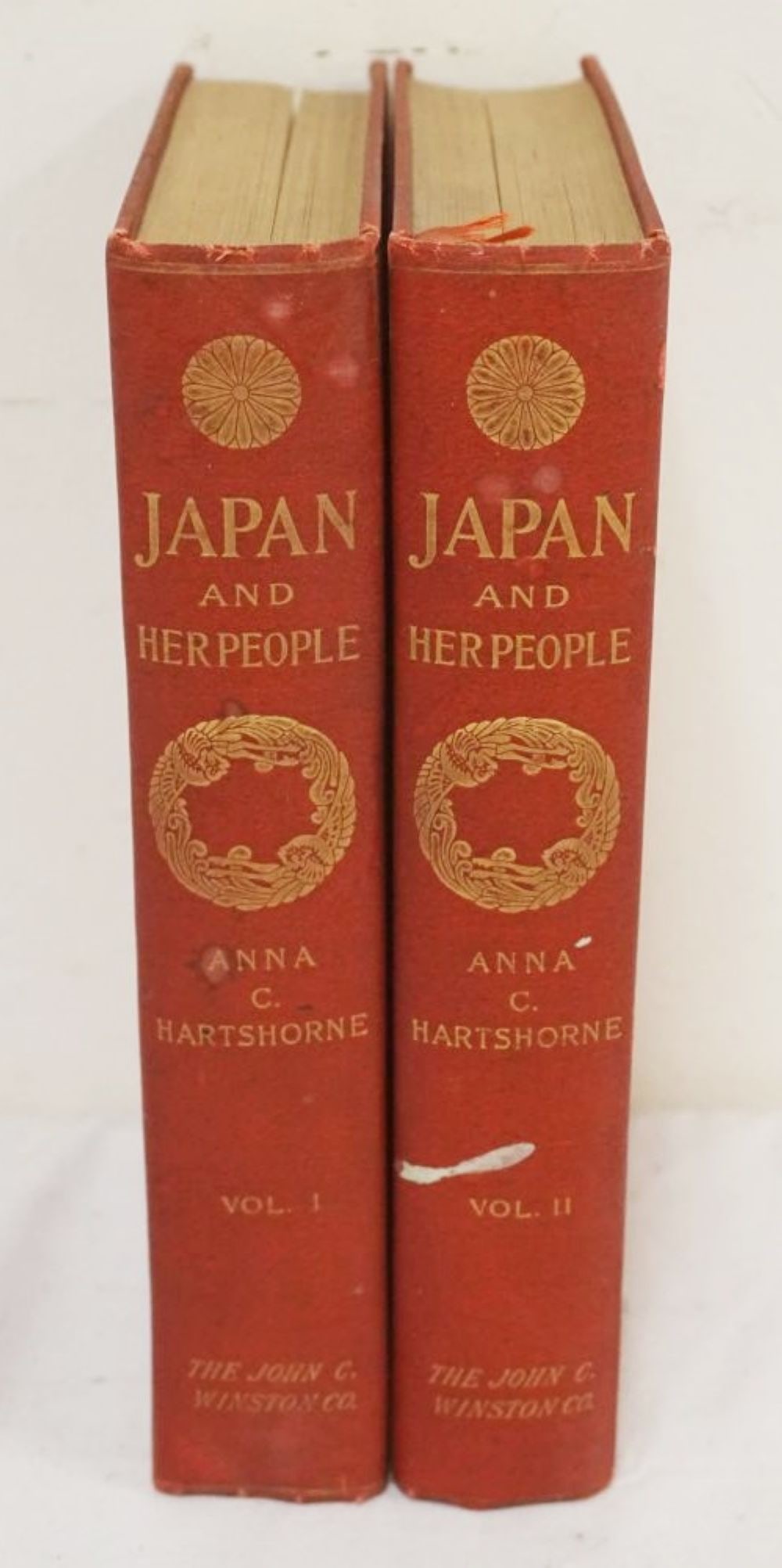 2 VOL SET JAPAN & HER PEOPLE: 2 VOL SET JAPAN & HER PEOPLE, ANNA C HARTSHORNE 1902