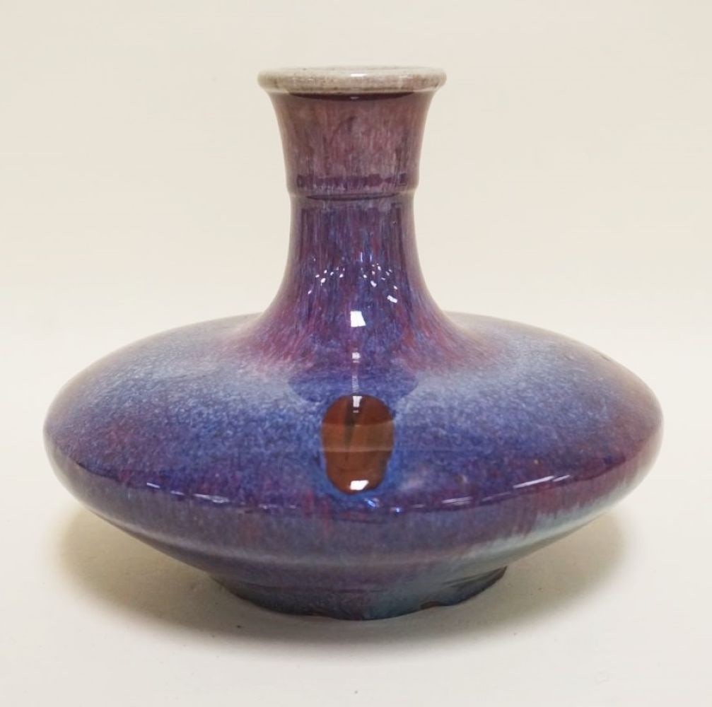 DRIP GLAZE POTTERY VASE (1 of 4)