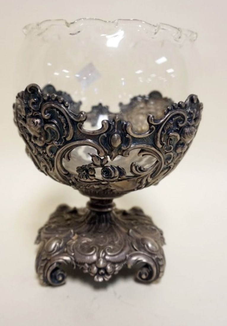 CONTINENTAL 800 SILVER VASE (1 of 7)