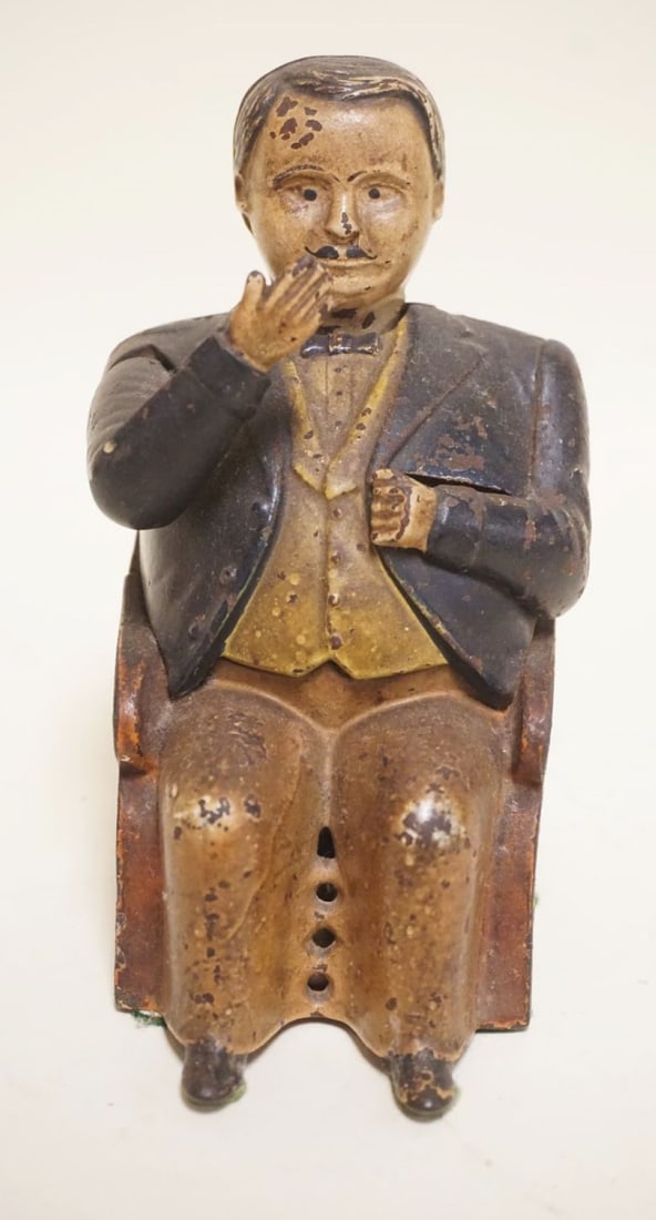 ANTIQUE MECHANICAL TAMMANY BANK (1 of 6)