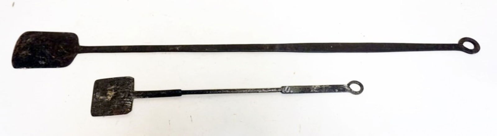 ANTIQUE WROUGHT IRON FIREPLACE PEELS (1 of 3)