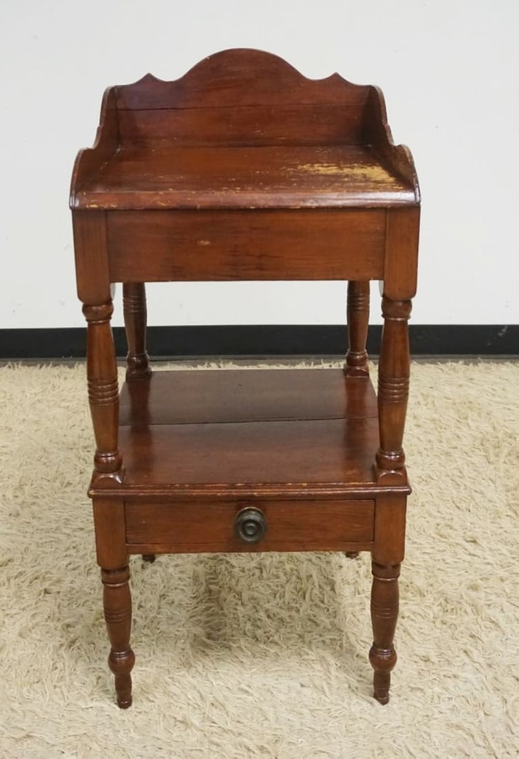 ANTIQUE COUNTRY PINE STAND (1 of 3)