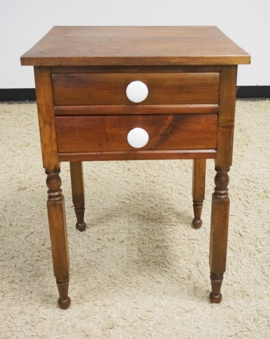 ANTIQUE COUNTRY WALNUT STAND (1 of 4)