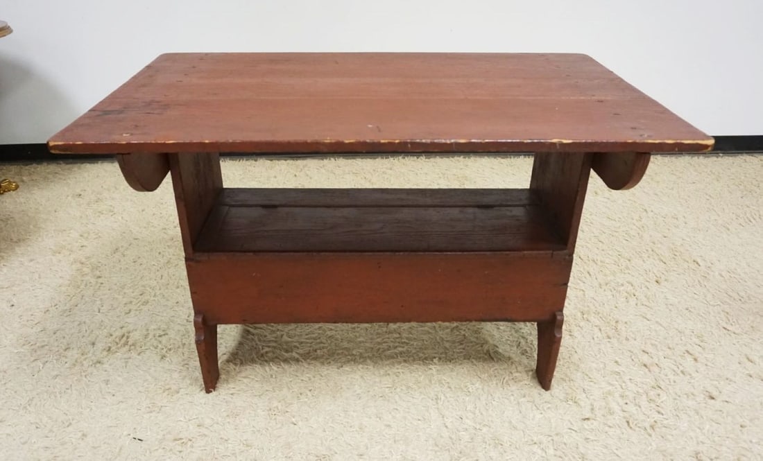 PRIMITIVE COUNTRY PIN HUTCH TABLE (1 of 6)