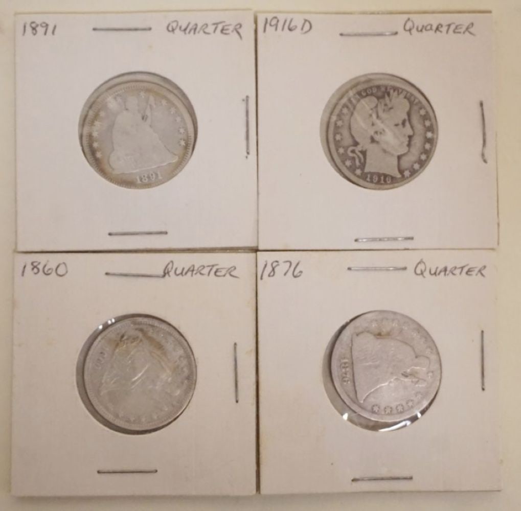 4 SILVER QUARTERS (1 of 4)