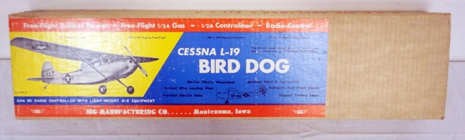 AIRPLANE MODEL KIT CESSNA L-19 BIRD DOG (1 of 9)