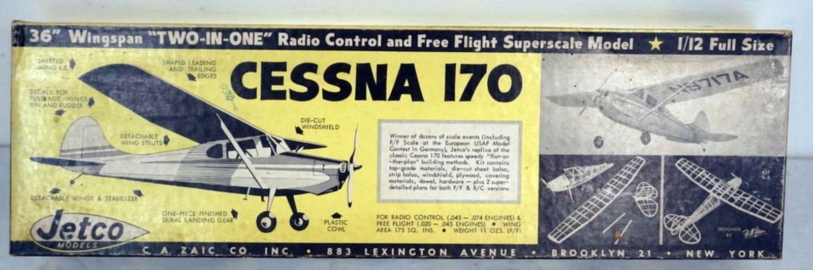 AIRPLANE MODEL KIT CESSNA (1 of 6)