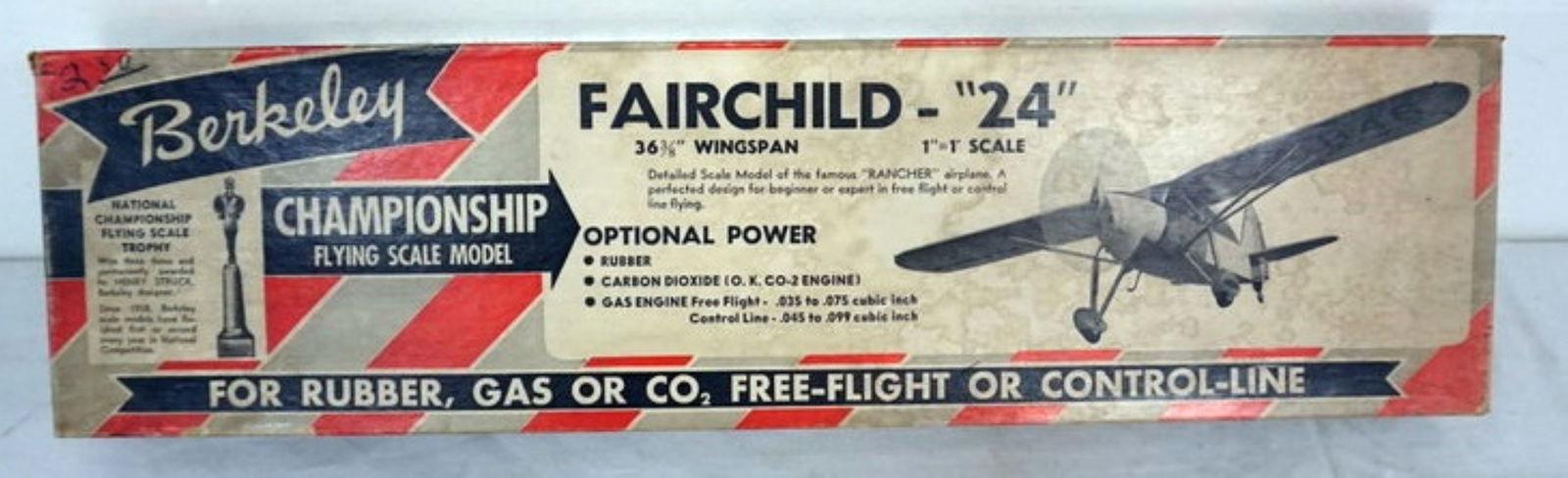 AIRPLANE MODEL KIT FAIRCHILD 24 (1 of 5)