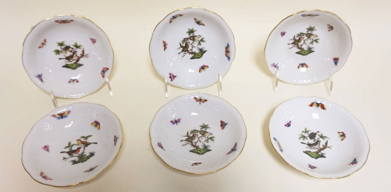 HEREND HAND PAINTED 5 1/2 IN BOWLS (1 of 12)