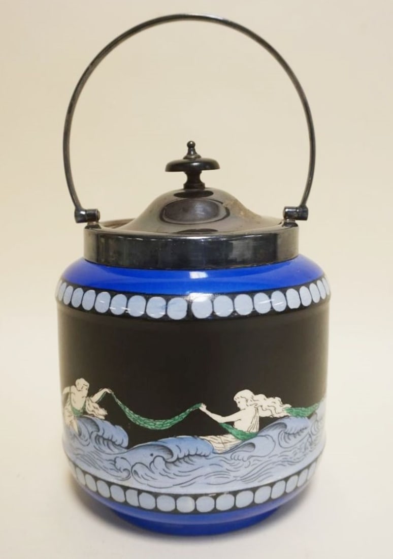 STOKE ON TRENT BISCUIT JAR: STOKE ON TRENT BISCUIT JAR