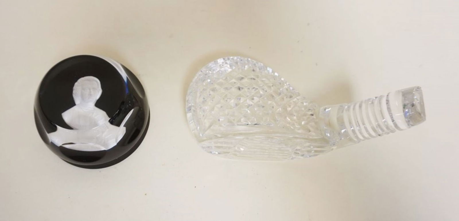 WATERFORD CRYSTAL GOLF CLUB & BACCARAT PAPERWEIGHT (1 of 3)