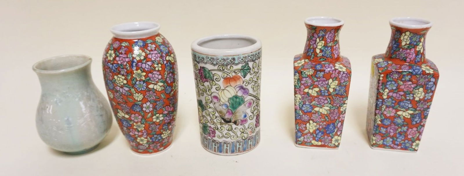 GROUP OF ASSORTED ASIAN PORCELAIN VASES (1 of 4)