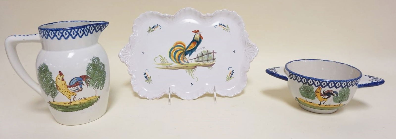 GROUP OF ASSORTED QUIMPER (1 of 6)