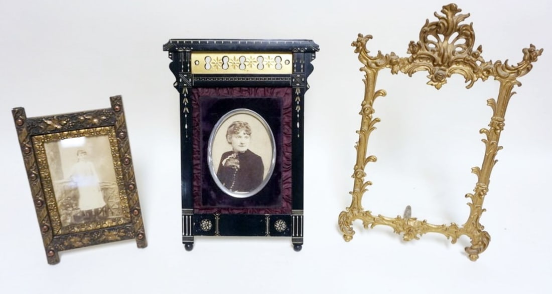 GROUP OF 3 ANTIQUE VICTORIAN DRESSER FRAMES (1 of 4)