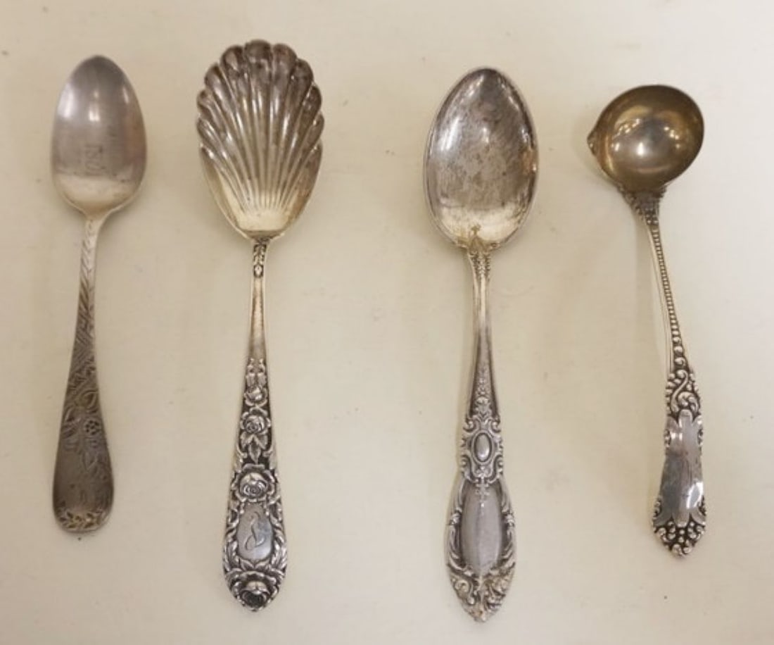 STERLING SILVER ANTIQUE SERVING PIECES (1 of 3)