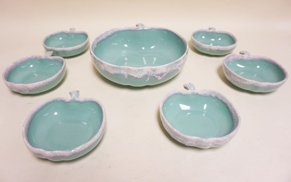 MCM DRIP GLAZE POTTERY (1 of 3)