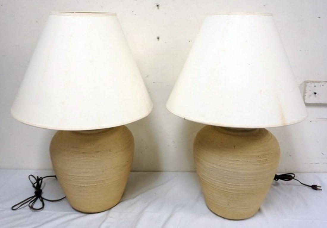 POTTERY TABLE LAMPS (1 of 2)