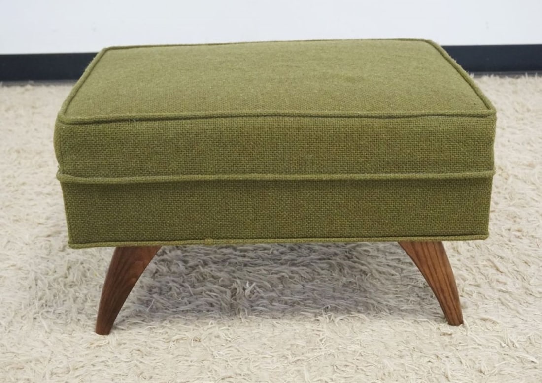 MCM VINTAGE UPHOLSTERED FOOT STOOL (1 of 5)